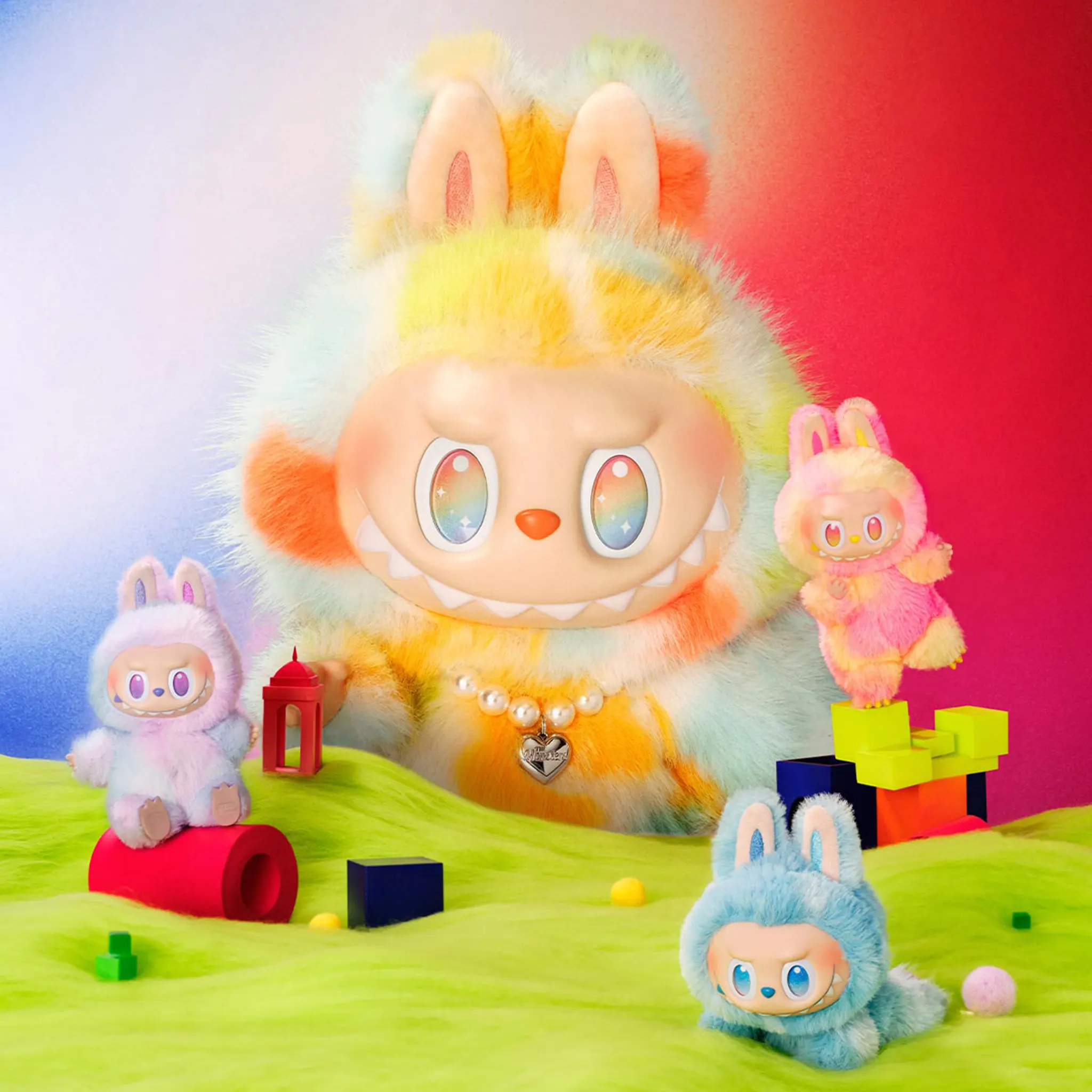 Multi View of Pop Mart Labubu The Monsters Big into Energy Series Vinyl Plush Rock The Universe Doll (Single)